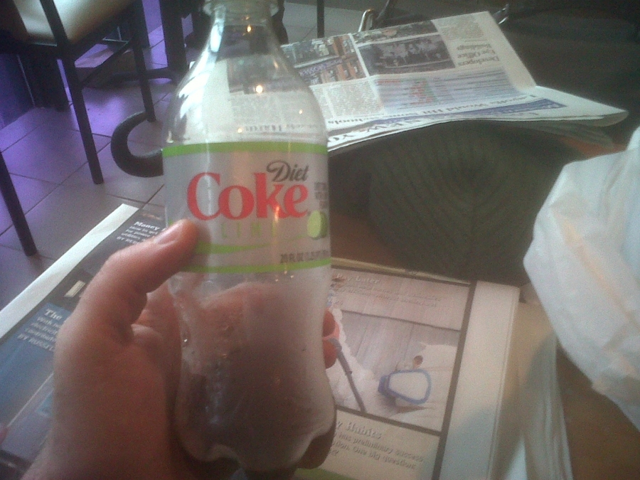ounce of coke. 20 Ounce Diet Coke with Lime